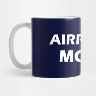 Airplane Mode - white text on dark colors Mug